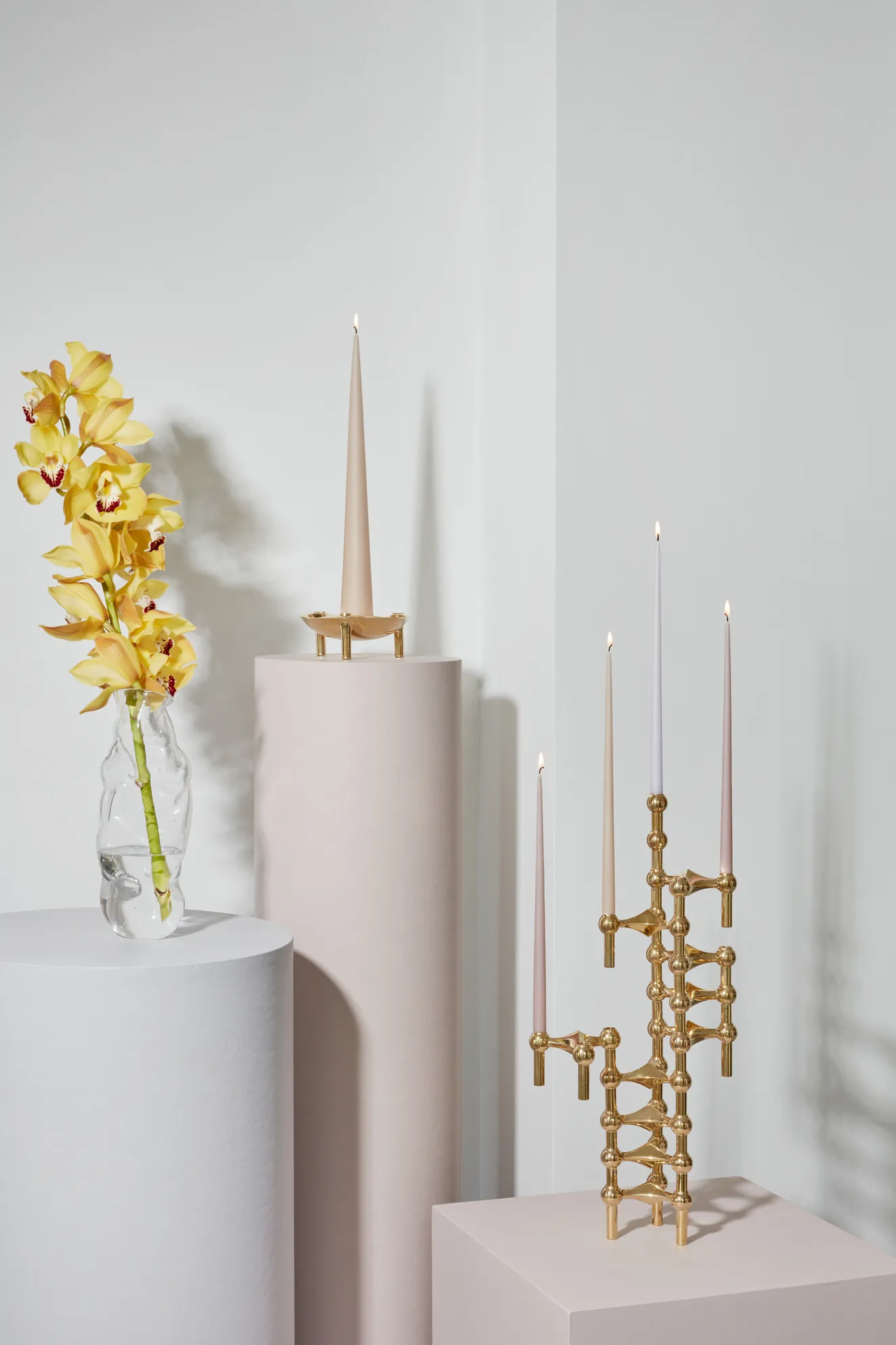 STOFF Nagel ljusstake, mässing STOFF Nagel