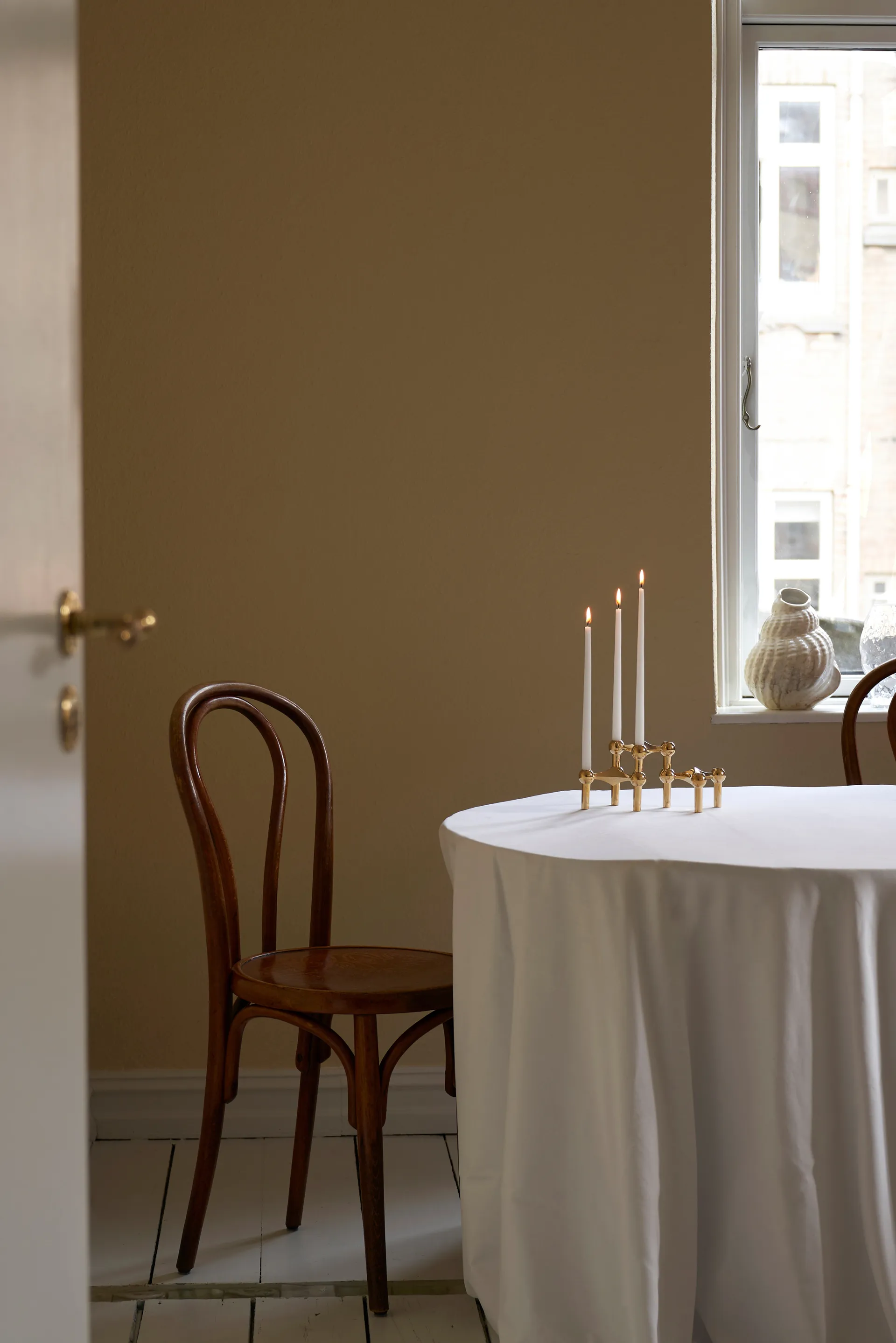 STOFF Nagel ljusstake, mässing STOFF Nagel