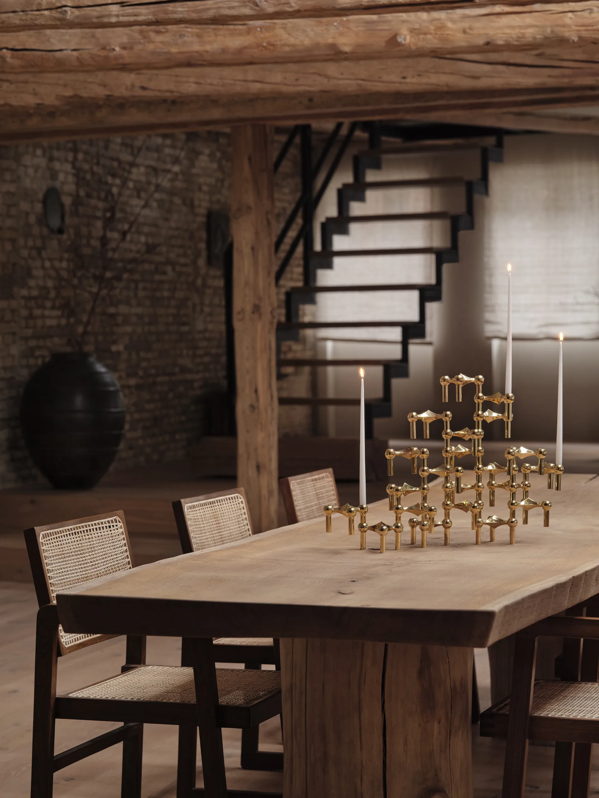 STOFF Nagel ljusstake, mässing STOFF Nagel