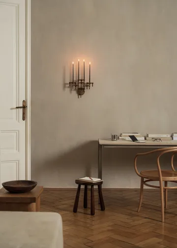 STOFF Nagel ljusstake vägg - Bronzed brass - STOFF Nagel