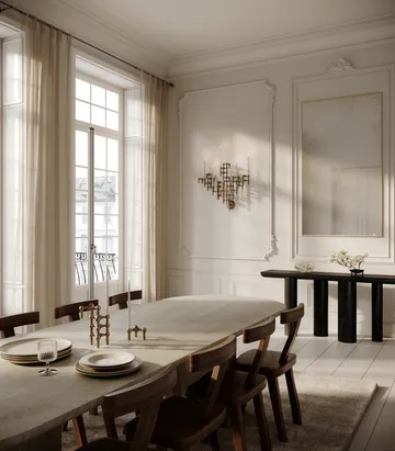 STOFF Nagel ljusstake vägg - Bronzed brass - STOFF Nagel