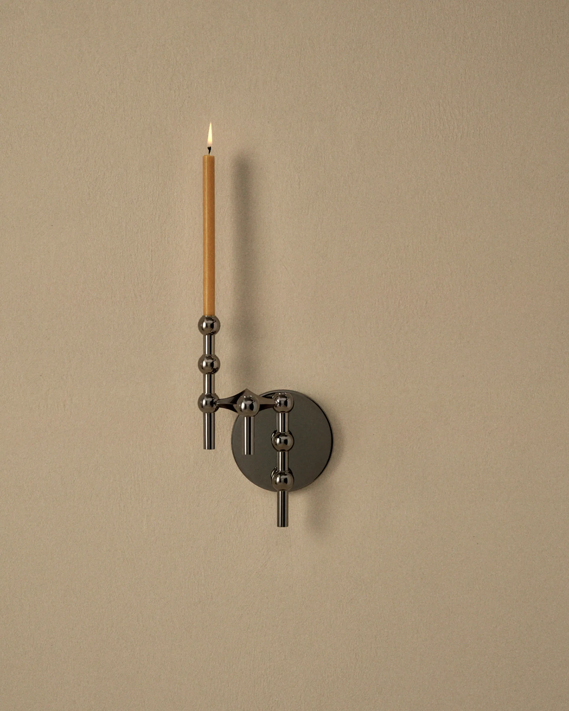 STOFF Nagel ljusstake vägg, Svart krom STOFF Nagel