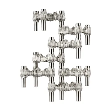 STOFF Nagel Quist ljusstake 3-pack - Borstad krom - STOFF Nagel
