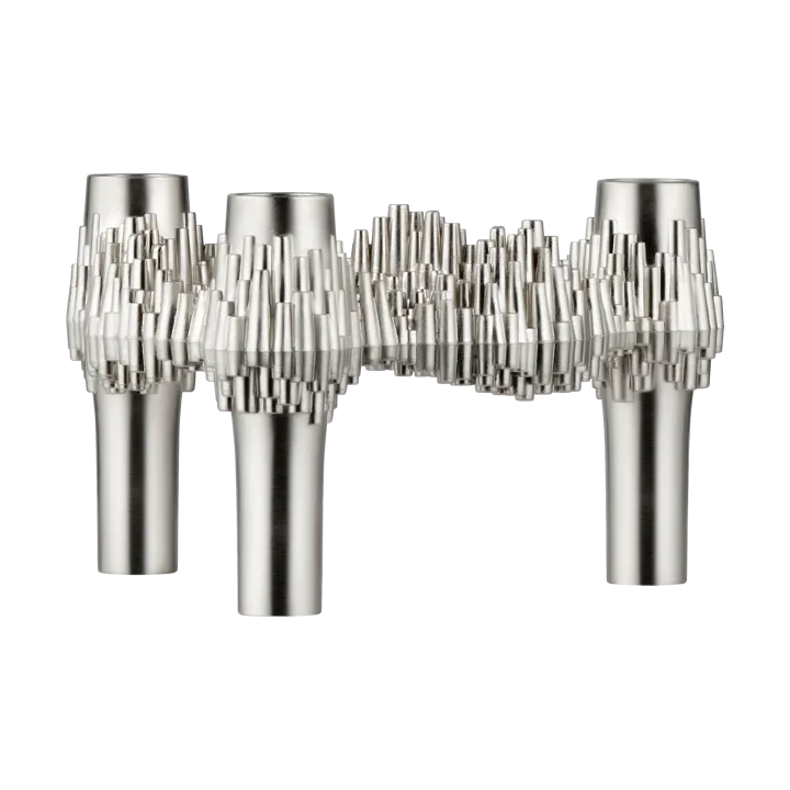 STOFF Nagel Quist ljusstake - Borstad krom - STOFF Nagel