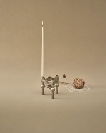 STOFF Nagel Quist ljusstake - Borstad krom - STOFF Nagel