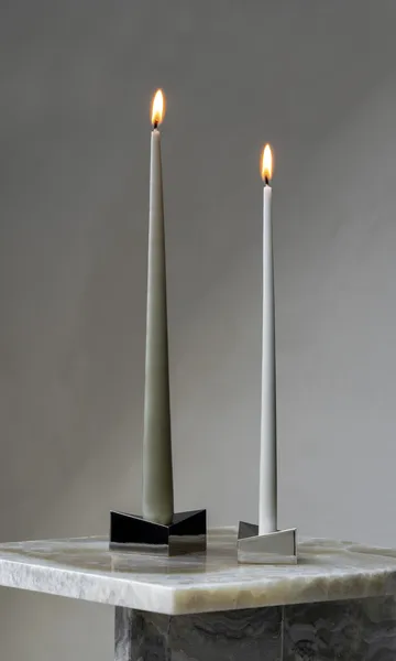 STOFF Nagel reflect ljusstake large 3,2 cm - Svart krom - STOFF Nagel