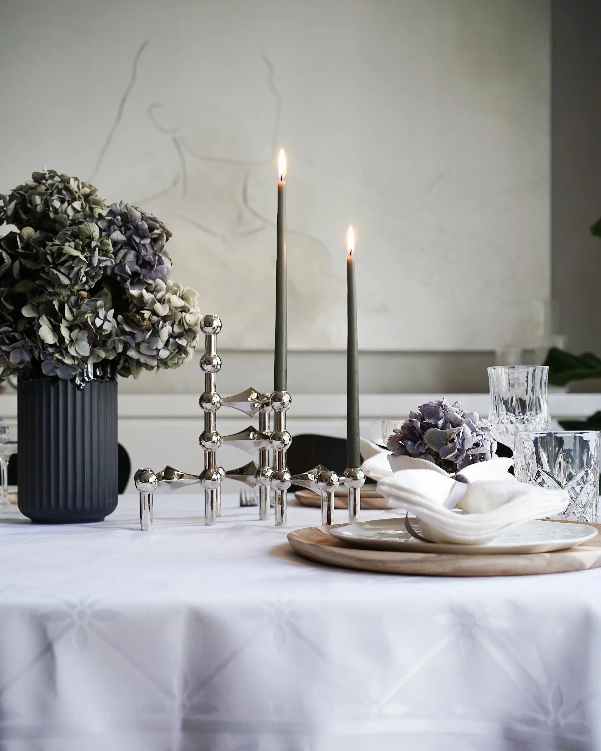 STOFF antikljus by ester & erik 6-pack, Dusty green STOFF