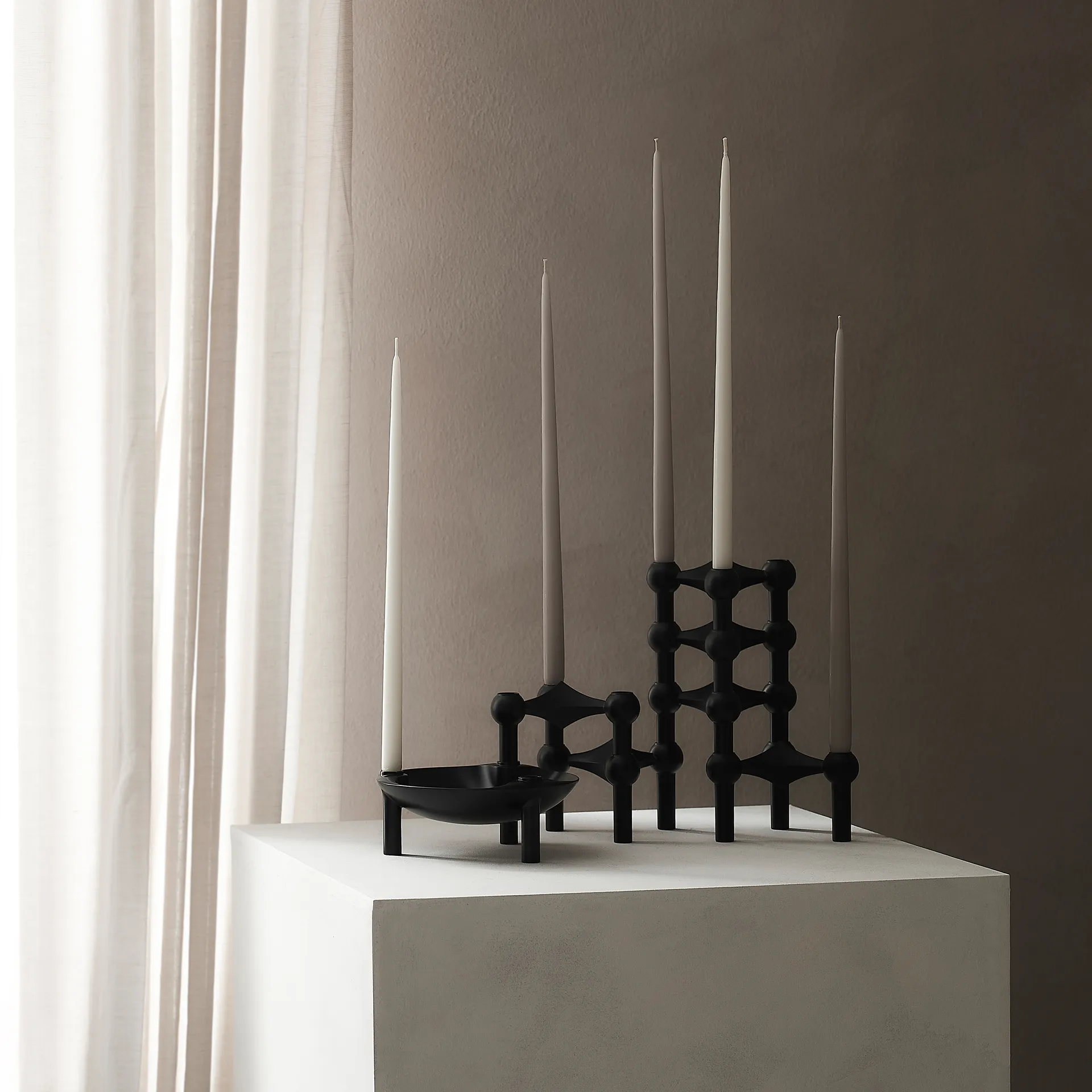 STOFF antikljus by ester & erik 6-pack, Warm grey STOFF