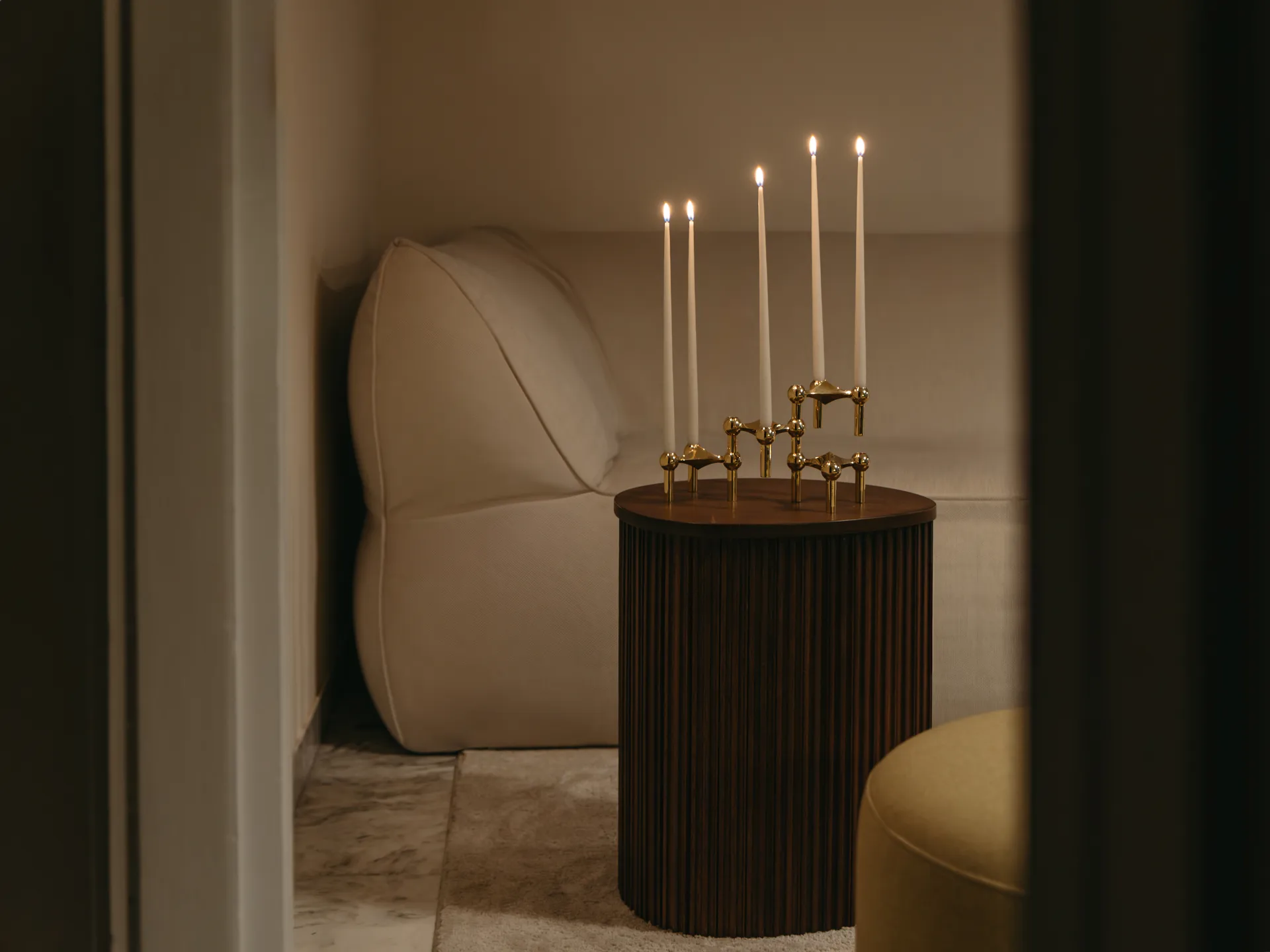 STOFF antikljus by ester & erik large 4-pack, Off-white STOFF