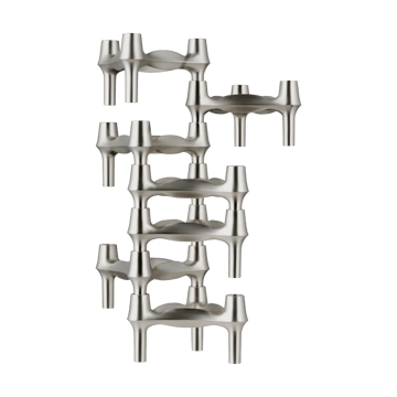 STOFF BMF ljusstake - Borstad krom - STOFF