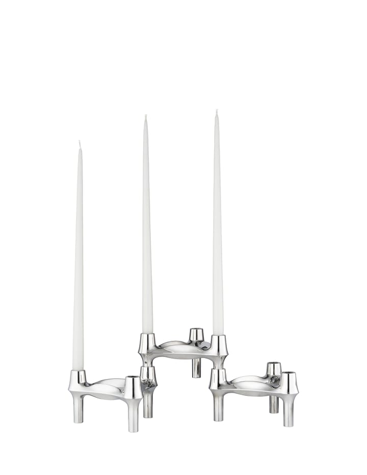 STOFF Nagel BMF ljusstake 3-pack, Krom STOFF