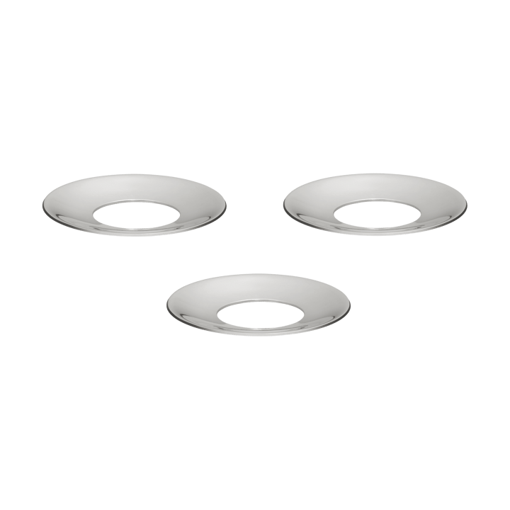 STOFF Nagel ljusmanschett 3-pack - Krom - STOFF