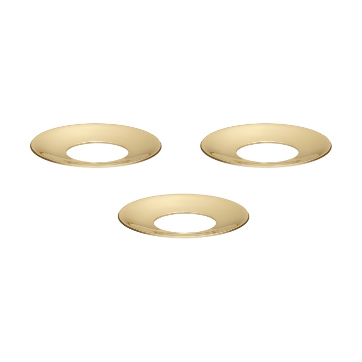 STOFF Nagel ljusmanschett 3-pack - Solid mässing - STOFF