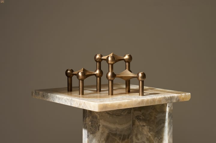 STOFF Nagel ljusstake 3-pack, Bronzed brass STOFF