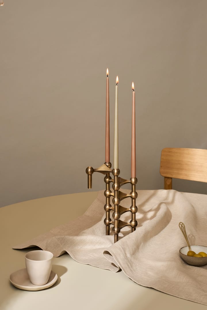 STOFF Nagel ljusstake 3-pack, Bronzed brass STOFF