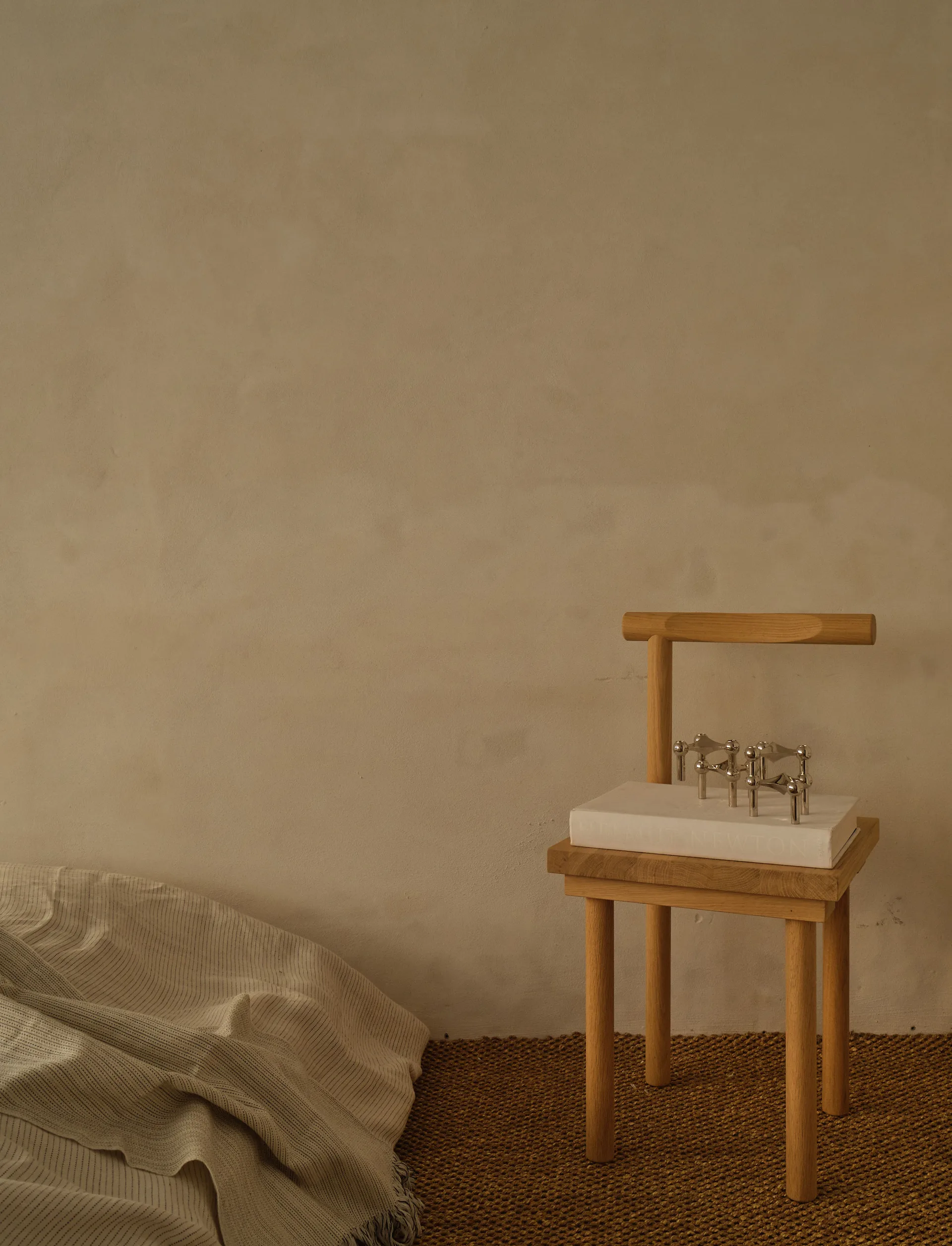 STOFF Nagel ljusstake 3-pack, krom STOFF