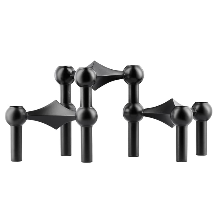 STOFF Nagel ljusstake 3-pack - svart - STOFF