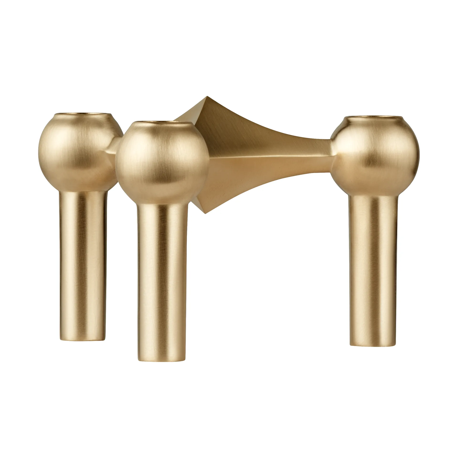 STOFF Nagel ljusstake, Borstad mässing STOFF