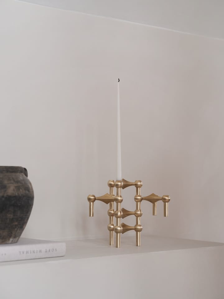 STOFF Nagel ljusstake, Borstad mässing STOFF