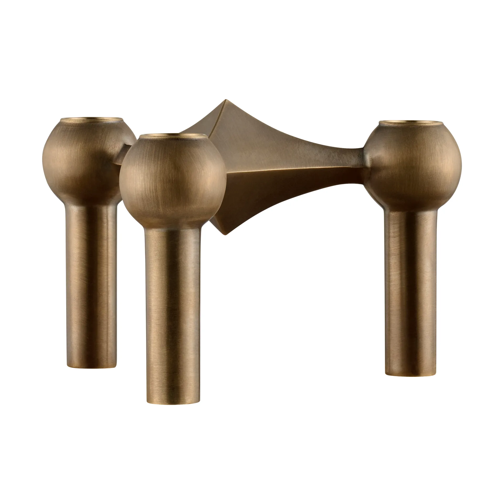 STOFF Nagel ljusstake, Bronzed brass STOFF