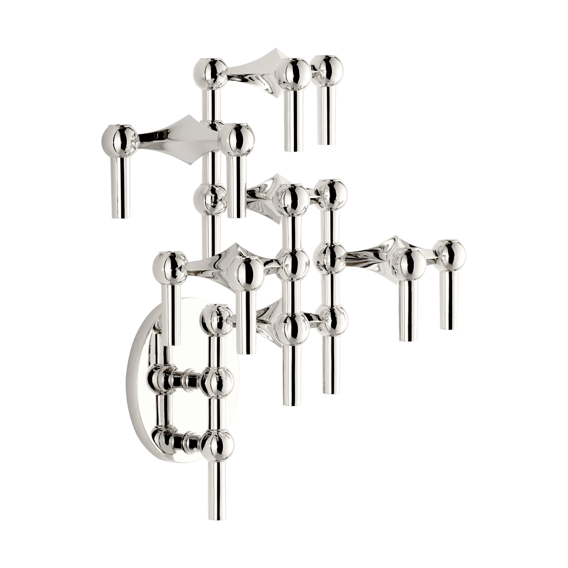 STOFF Nagel ljusstake vägg, Chrome STOFF