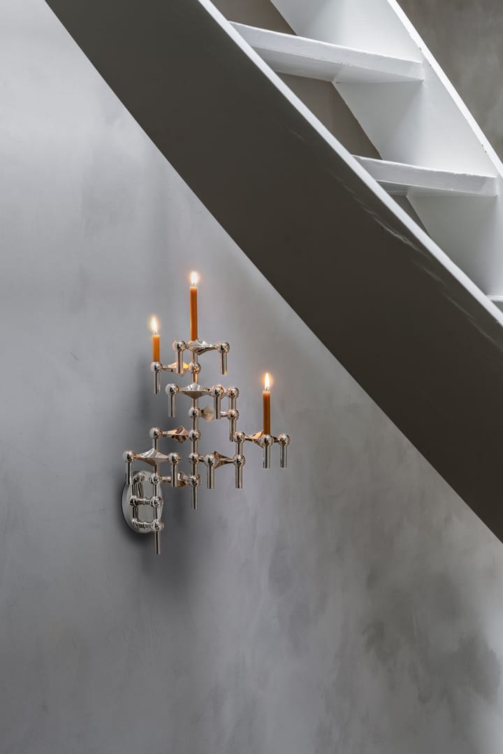 STOFF Nagel ljusstake vägg, Chrome STOFF