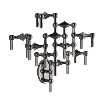 STOFF Nagel ljusstake vägg - Svart krom - STOFF