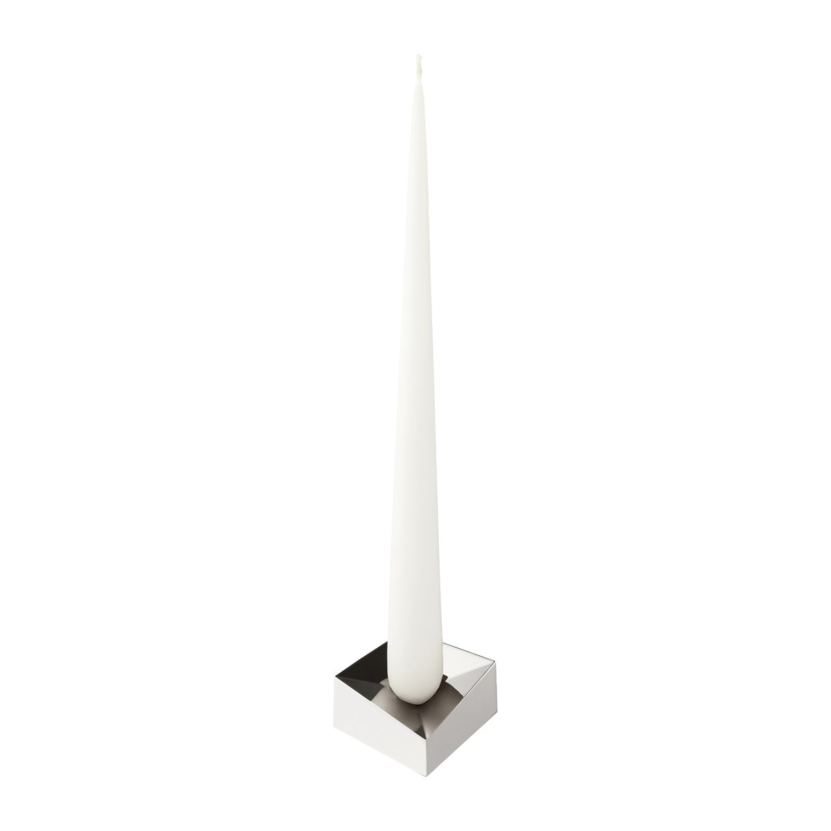 STOFF Nagel reflect ljusstake large 3,2 cm Krom | Skandinavisk Design | Ljusstakar | Silverfärgad
