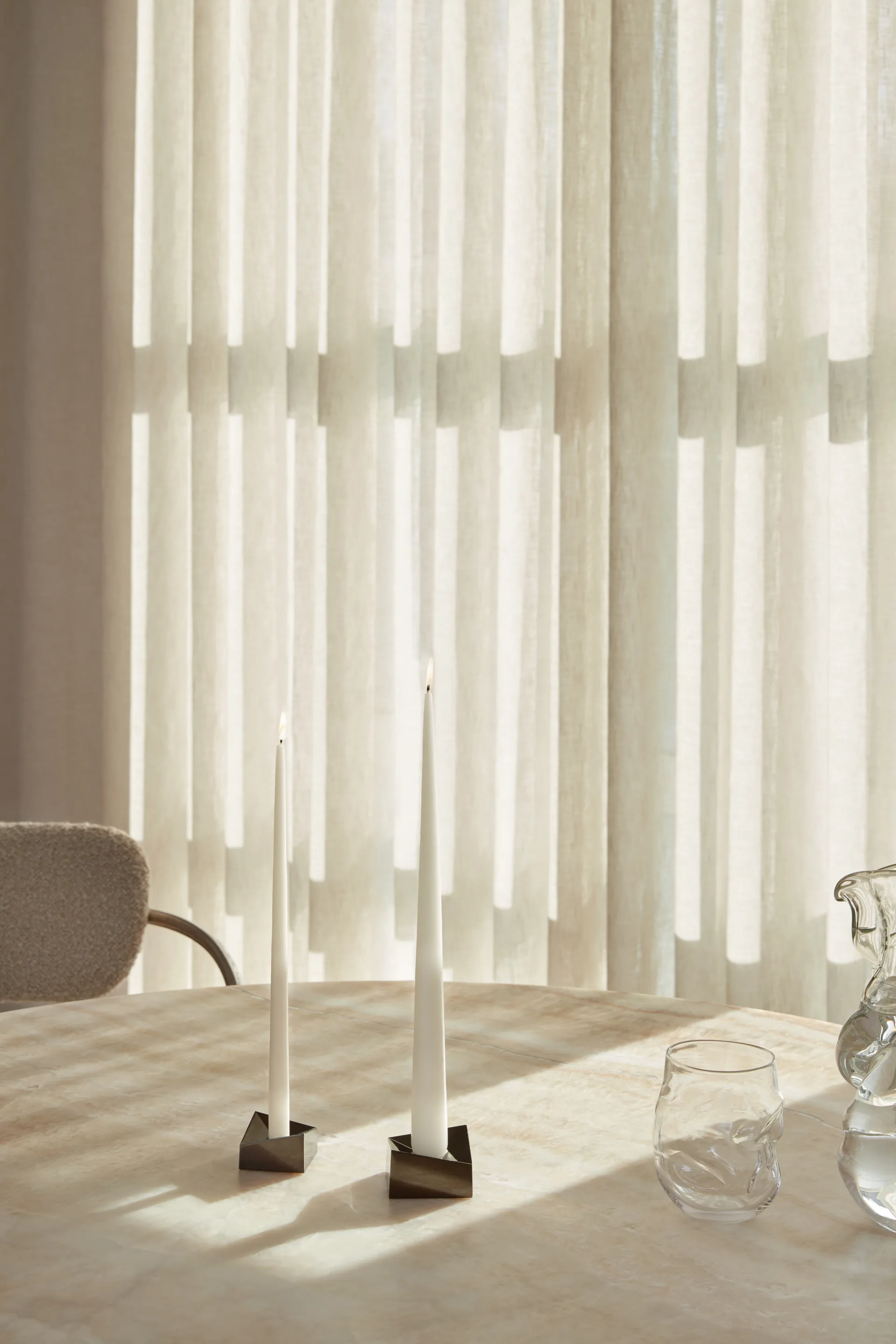 STOFF Nagel reflect ljusstake large 3,2 cm, Svart krom STOFF