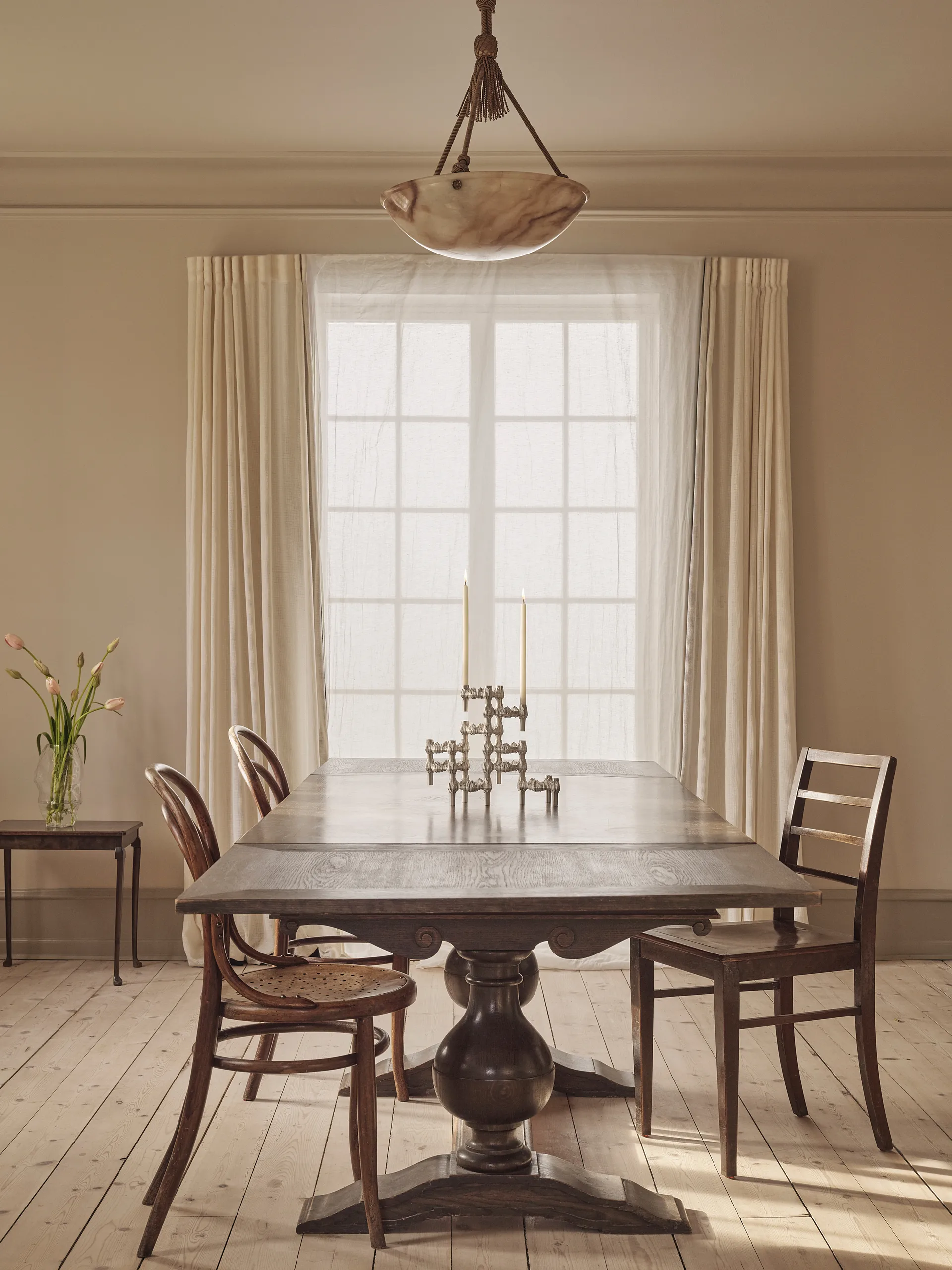 STOFF Quist ljusstake, Borstad krom STOFF