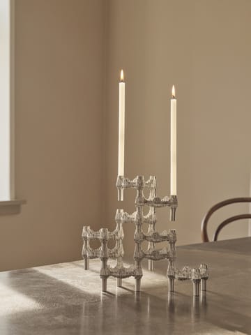 STOFF Quist ljusstake - Borstad krom - STOFF
