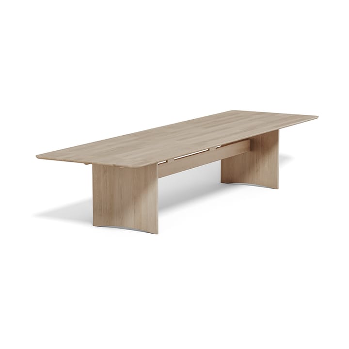 Alt bord 110x385 cm ek - Ljus mattlack - Stolab