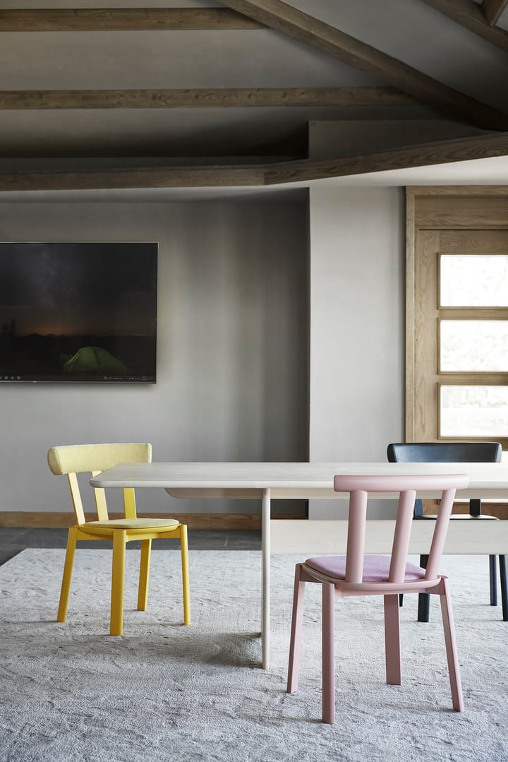Alt bord 90x320 cm björk, Ljus mattlack Stolab