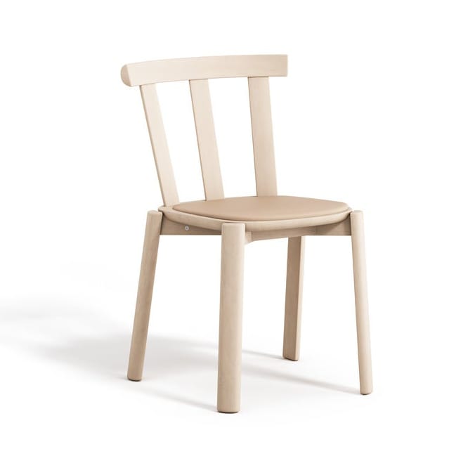 Alt stol klädd sits björk - Elmovegeta 22011-ljus mattlack - Stolab