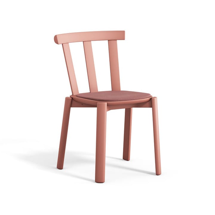 Alt stol klädd sits björk - Vidar 4, 633 pink-malva 27 - Stolab