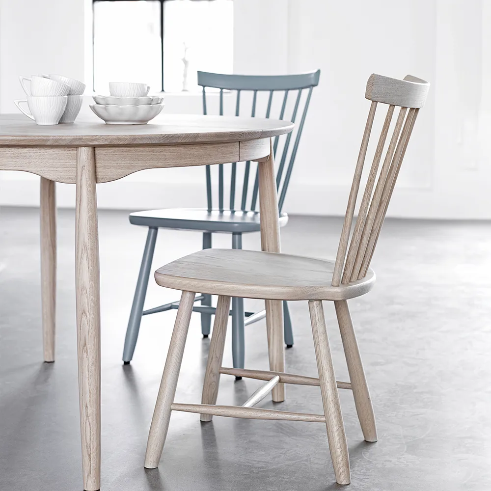 Carl matbord björk, Vitolja, 3 ilägg inkl. stödben Stolab