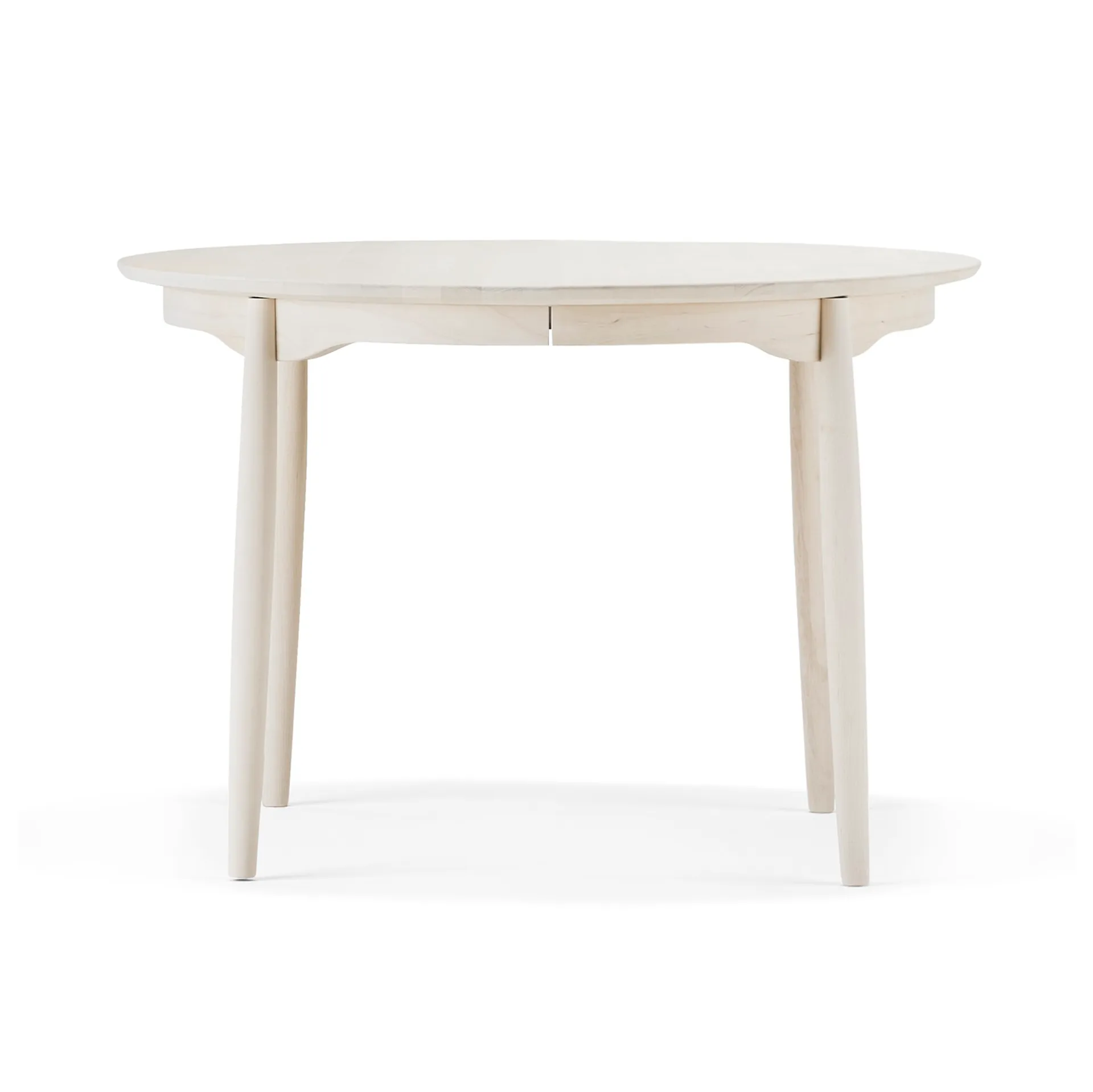 Carl matbord delbart Ø115 cm, Björk vitolja Stolab