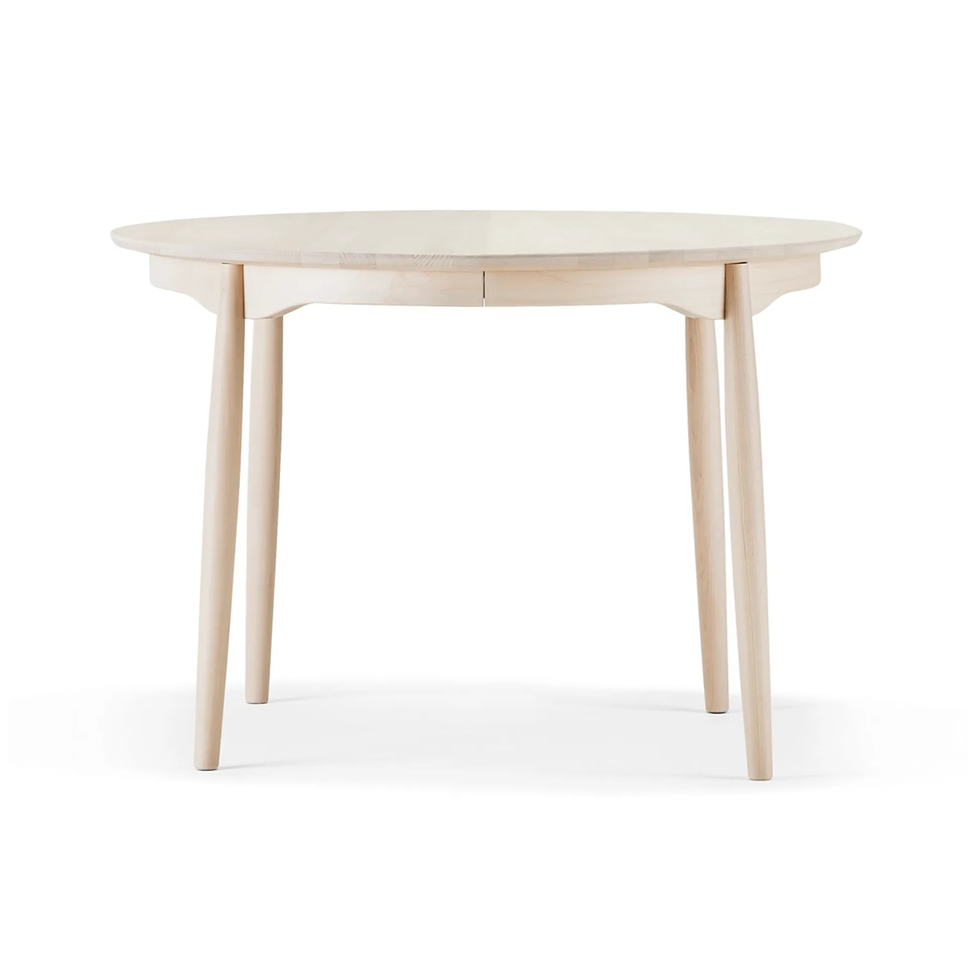 Carl matbord delbart, Björk ljus mattlack, Ø115 cm Stolab