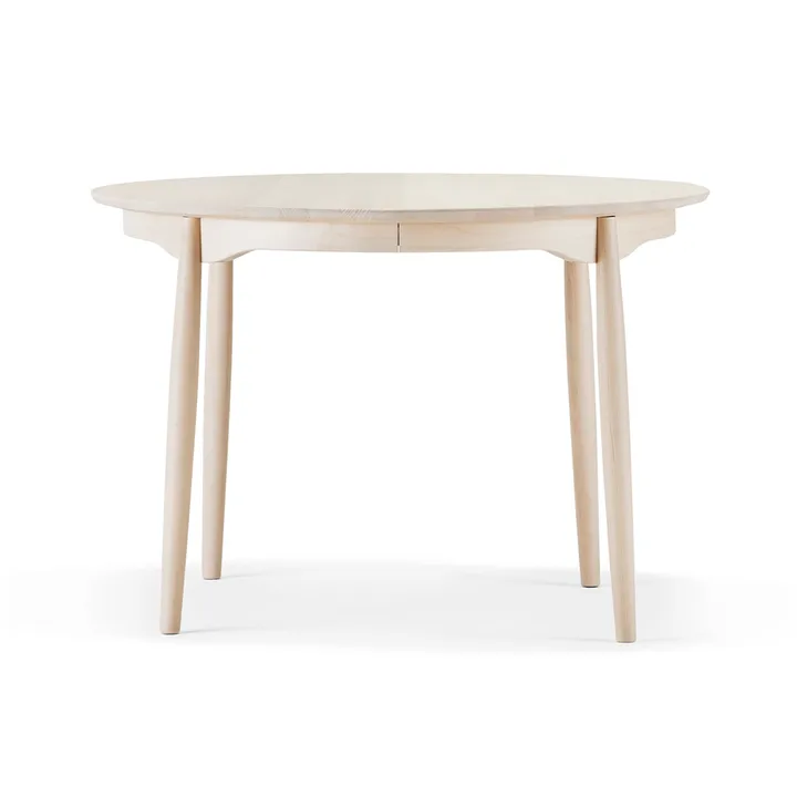 Carl matbord delbart - Björk ljus mattlack, Ø115 cm - Stolab