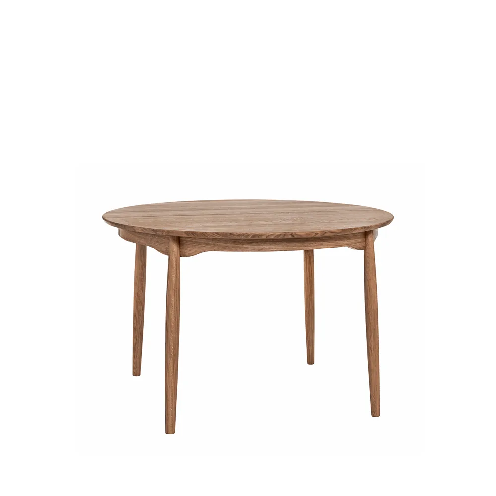 Carl matbord ek, ek naturell olja, 1 ilägg Stolab