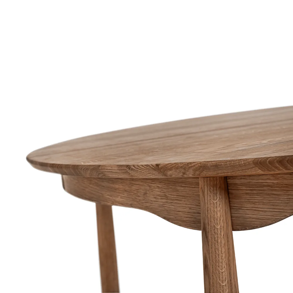 Carl matbord ek, ek naturell olja, 1 ilägg Stolab