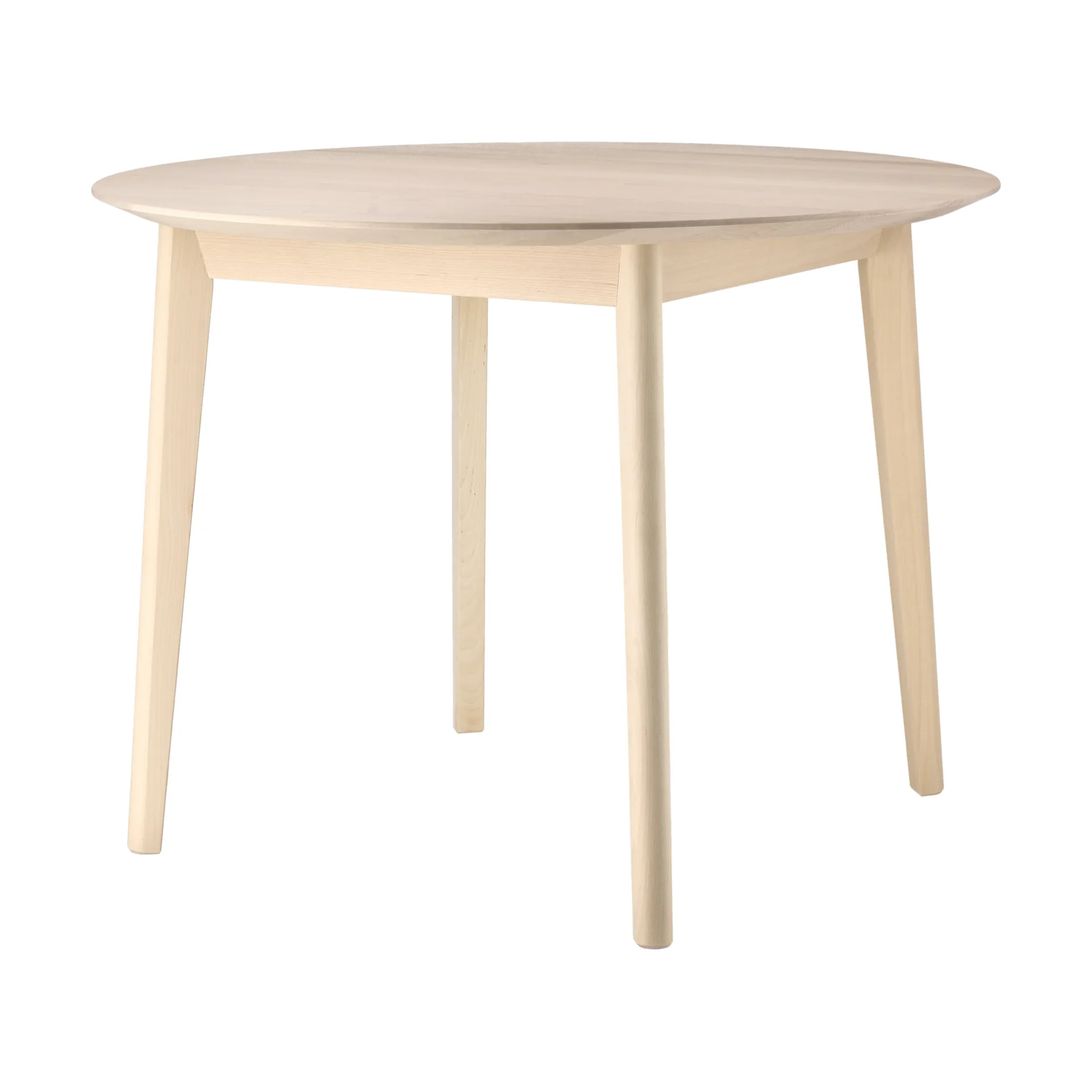 Emma soffbord Ø70 cm, Ljus mattlackad björk Stolab