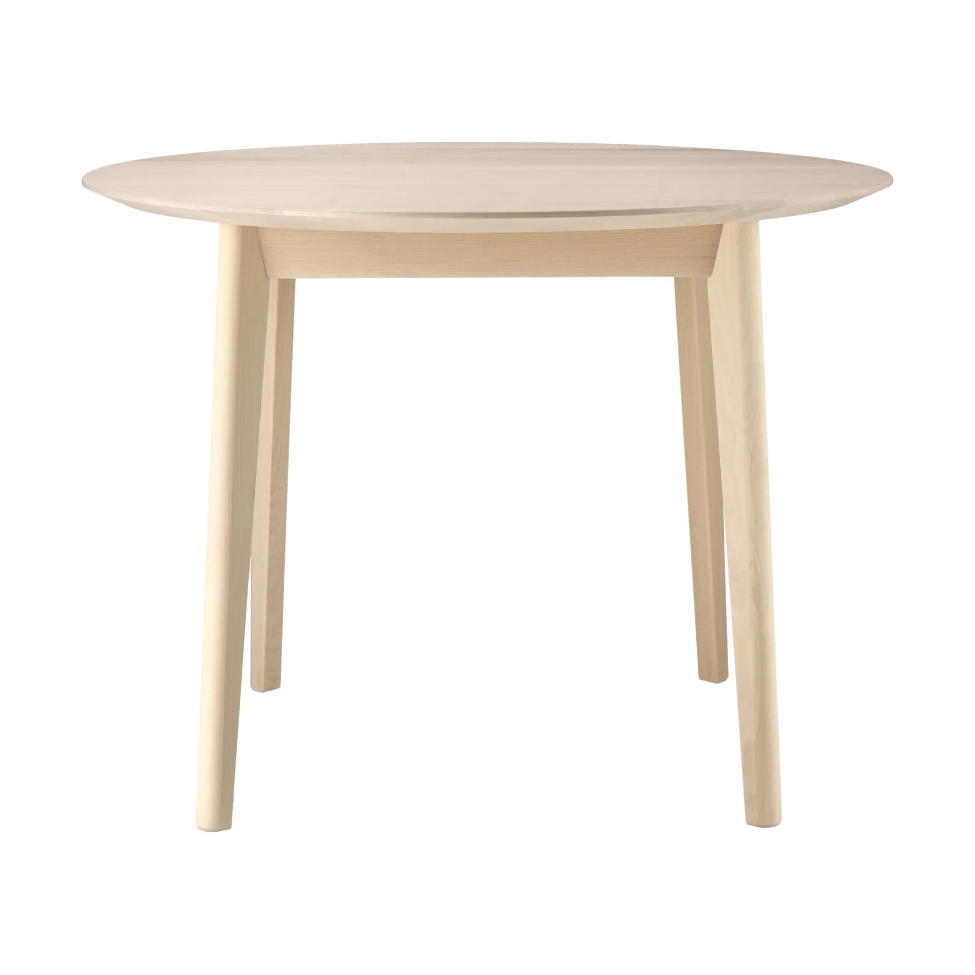 Emma soffbord Ø70 cm, Ljus mattlackad björk Stolab