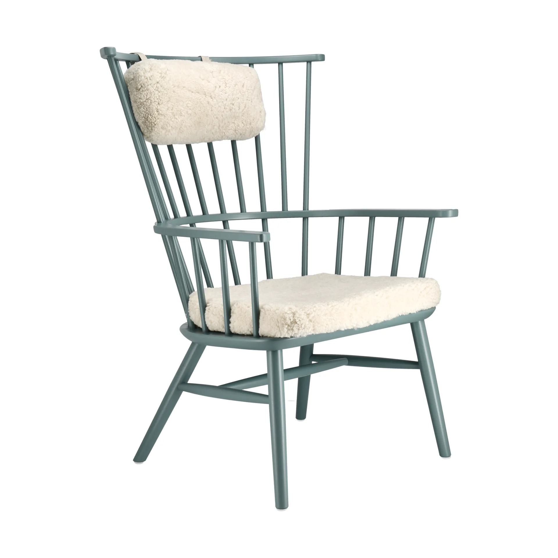 Henriette fåtölj dyna&nackkudde Dimma-Moonlight Stolab