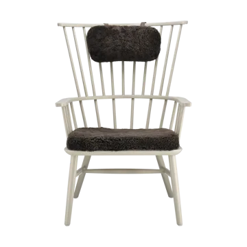 Henriette fåtölj dyna&nackkudde Svenssons beige-Espresso - undefined - Stolab