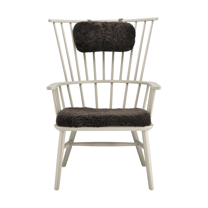 Henriette fåtölj dyna&nackkudde Svenssons beige-Espresso - undefined - Stolab