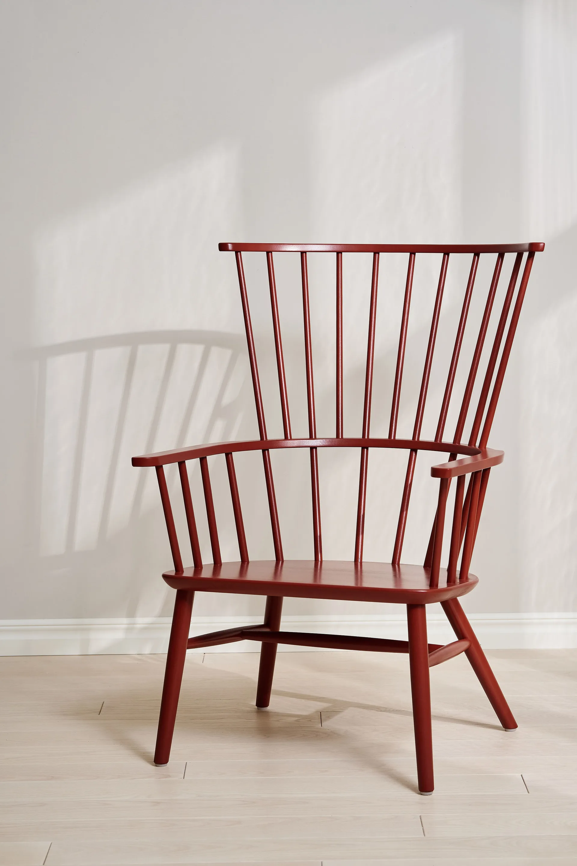 Henriette fåtölj dyna&nackkudde Svenssons faluröd-Scand. grey Stolab