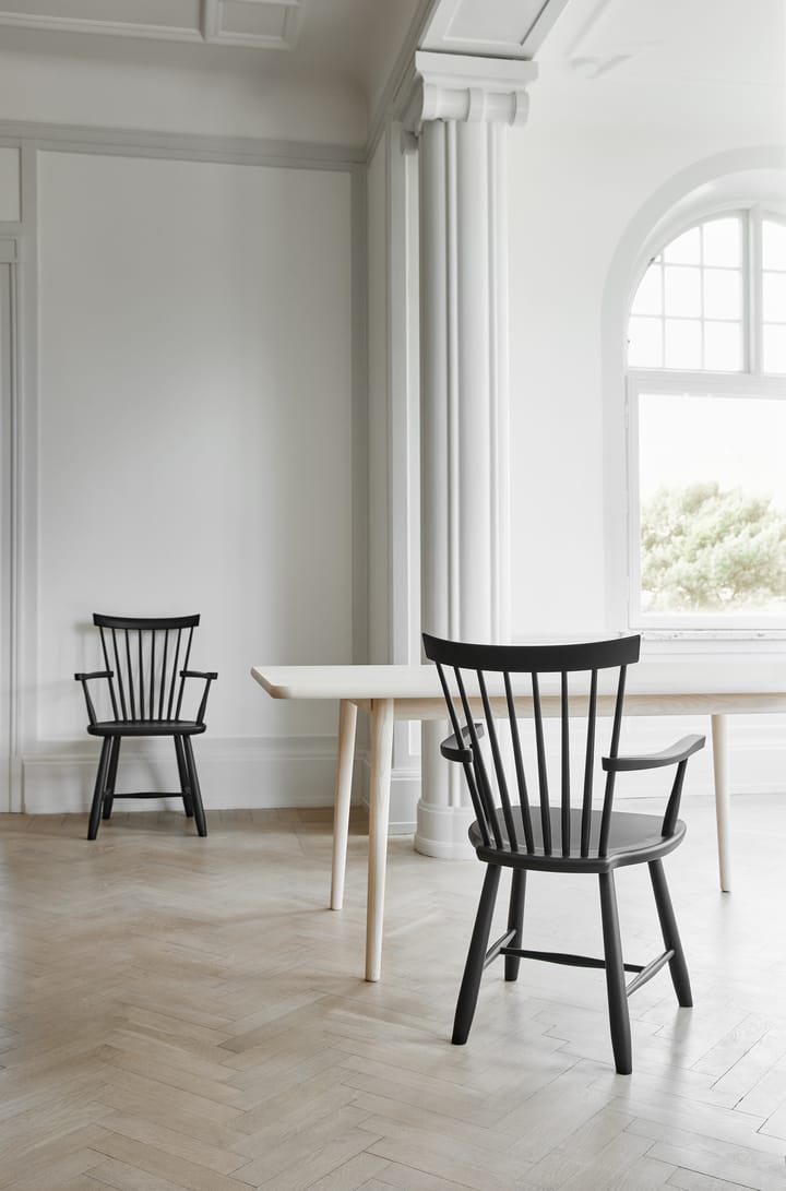 Lilla Åland karmstol björk, Svart Stolab