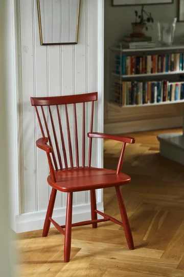 Lilla Åland karmstol - Svenssons faluröd (björk) - Stolab