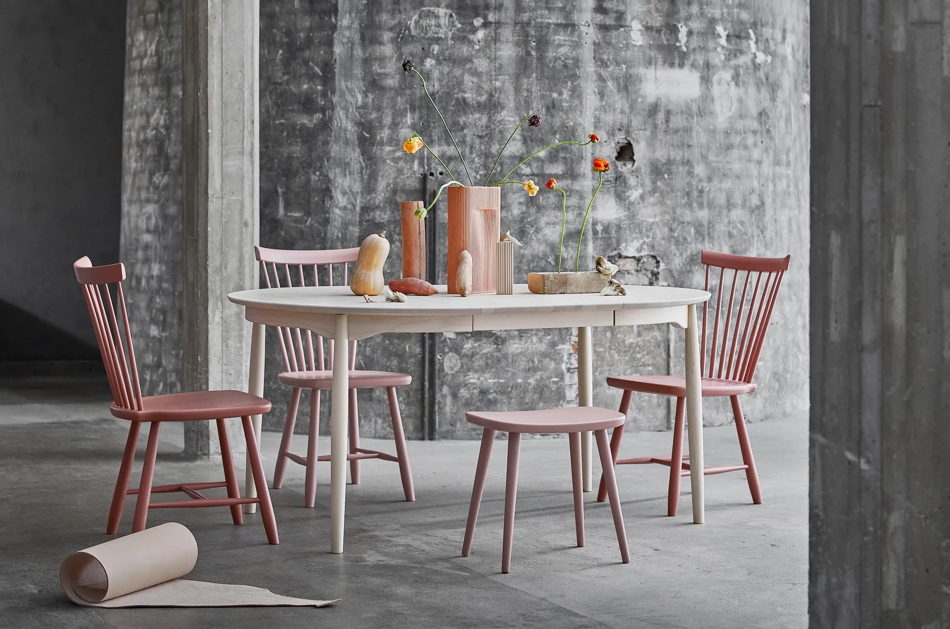 Lilla Åland stol björk, Tegel 42 (S4030-Y80R) Stolab